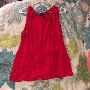 super cute red pocket tank! ❣️